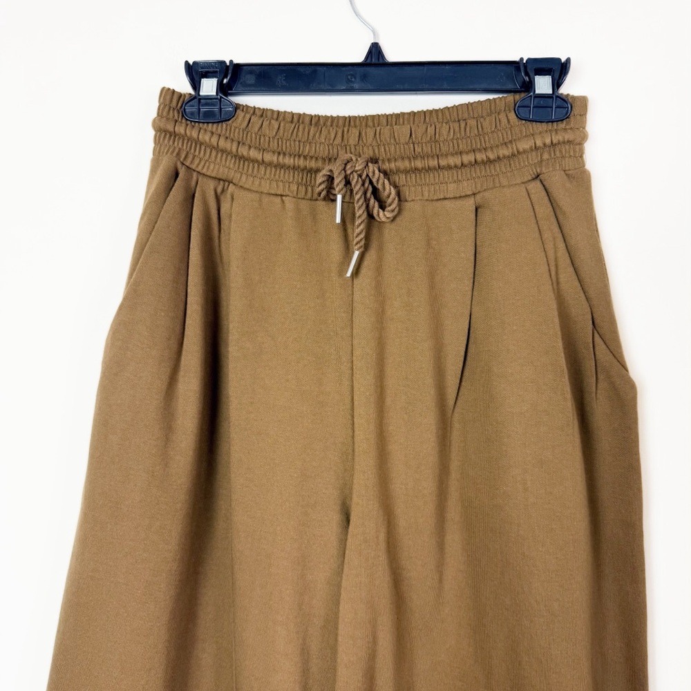 Madewell Brown Wide-Leg Drawstring Crop Pants - Picture 4 of 10